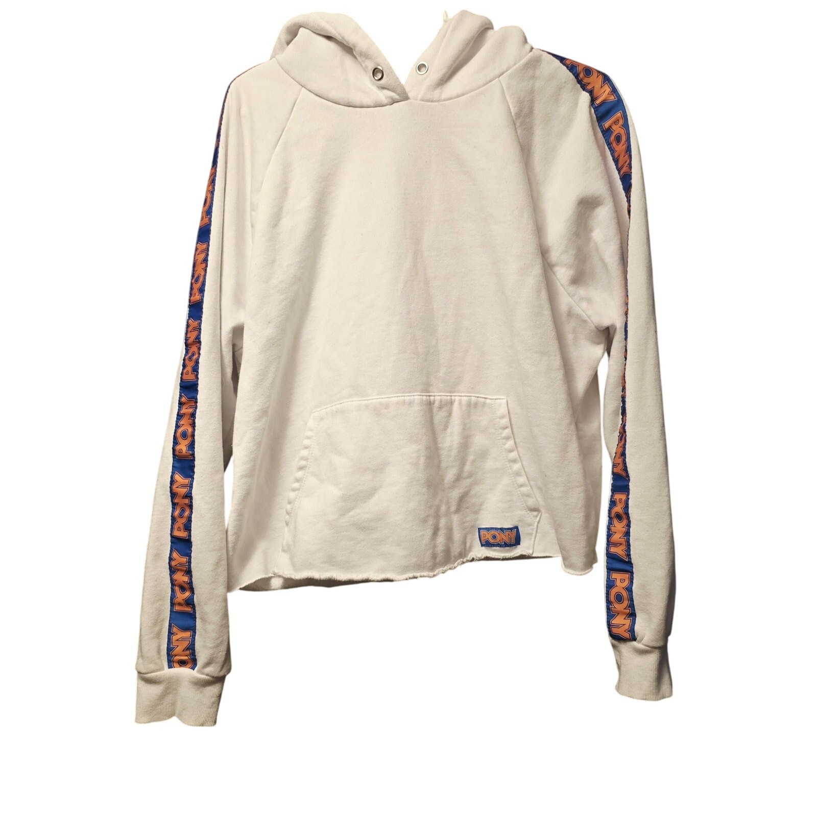 Felpa con cappuccio Forever 21 x pony orlo grezzo