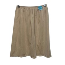 Vanity Fair Slip Skirt Anti Static Small Beige New 20"