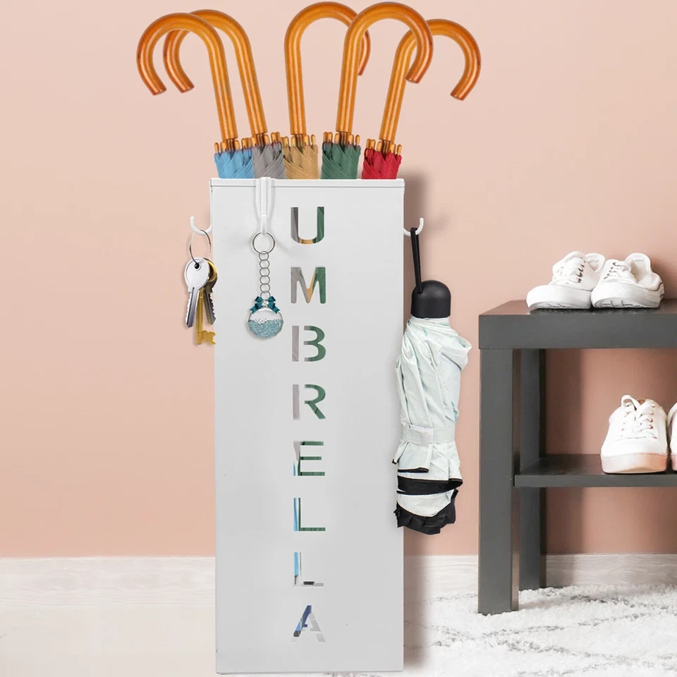 Umbrella Bucket Storage Cylinder Square Storing Umbrellas Home Office Organizer - image 2 of 4