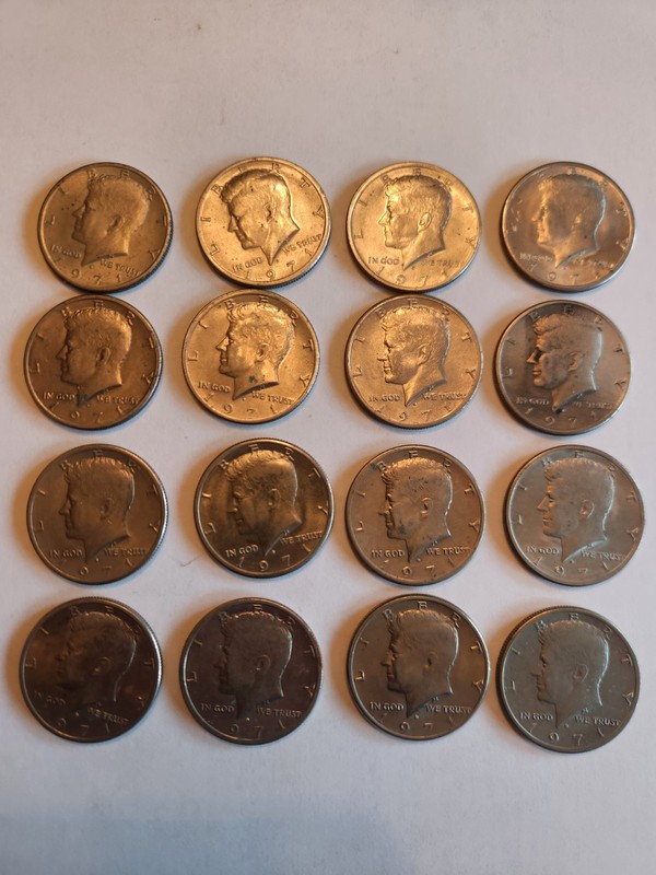 1971 D Kennedy Half Dollar Lot. Nice Details!
