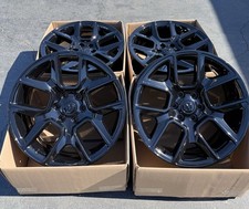 22 Dodge Ram 1500 Gloss Black Wheels Factory Oem Rims 2684 2725 2019-2023 Set 4
