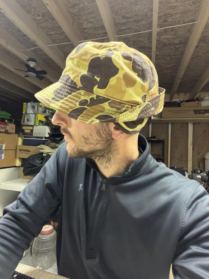 ORIGINAL JONES Water Repellent Hat Cap X-Large Camo Thinsulate Gore-Tex USA Made - Image 2 of 4