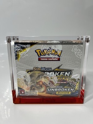Pokemon TCG Sun & Moon Unbroken Bonds Booster Box Sealed + Dragon Scale Case