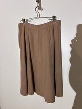 Century of Boston Vintage 100 Wool Skirt Camel Brown 