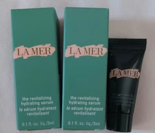 2 La Mer The Regenerating Hydrating Serum .01 oz NIB