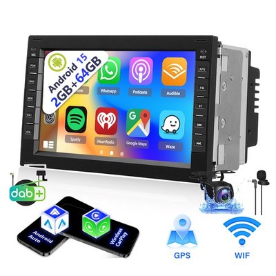 DAB CarPlay Android 15 Autoradio Für VW Polo 9N Golf 4 Passat B5 T5 GPS Navi FM