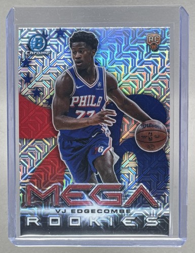 VJ Edgecombe 2025 Bowman Chrome #BCV-3 Mega Refractor Rookie RC