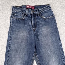 Levis 569 Jeans Boys 14 Regular 27x27 26x26 Blue Loose Straight Relaxed Denim