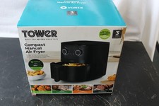 Tower Vortx Compact Manual Air Fryer 4.2l Black T17148bbm 1400w Energy Saving