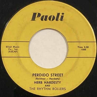 Herb Hardesty & The Rhythm Rollers   Perdido Street/Beatin' And Blowin'   45 RPM