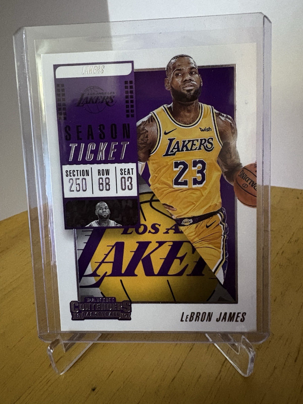 2018-19 Panini Contenders - LeBron James #30 Lakers