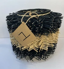 Organic Basket By Hollis And Hanh One Of A Kind Black And Tan Planter Brand New