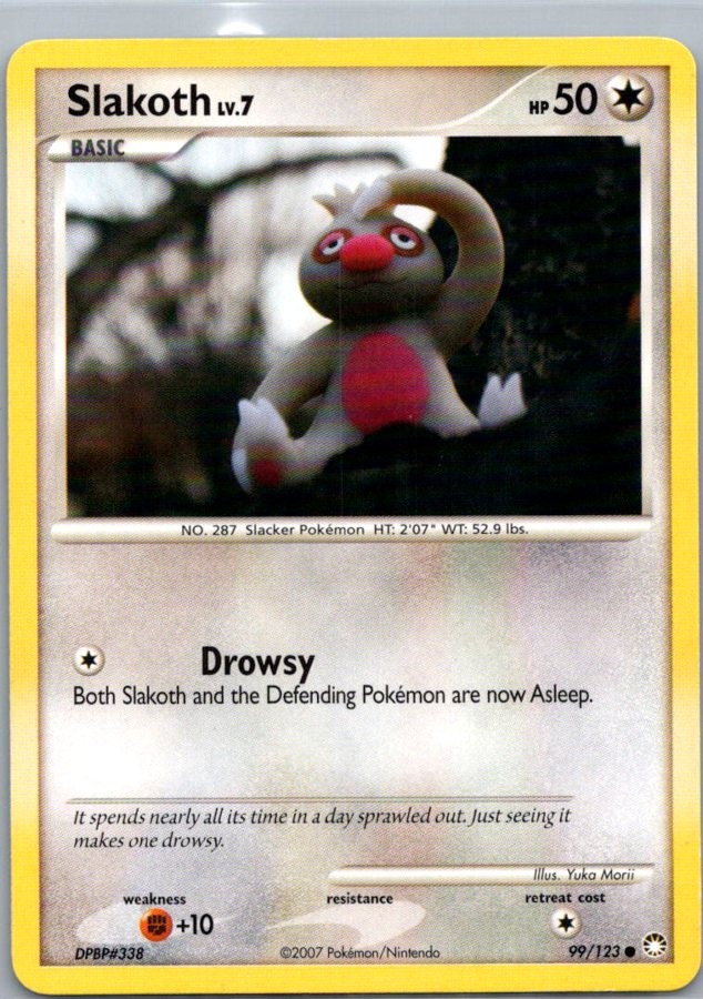 Slakoth 99/123 Common Mysterious Treasures 2007 LP