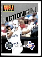 Mariners vs Rangers 1993 Triple Play #22 MLB READ FREE SHIPPING AutographDen