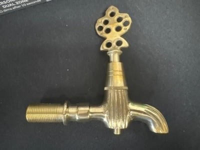 NEW Brass Wall Faucet Ottoman Style Turkish Bath Spigot Antique Gold Tap Fixture