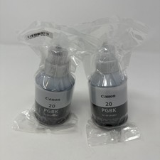 Canon OEM GI-20 PGBK Ink Bottle for Pixma G6020 and G5020 MegaTank Printers -BLK