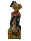 Vintage 1930's Marx Popeye Walking w/ Pet Parrott Tin Wind up WORKING