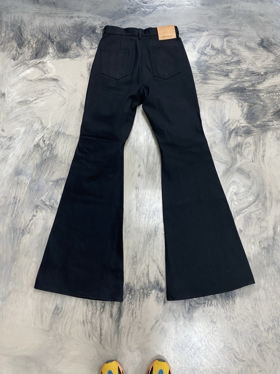 Rick Owens DRKSHDW Boot Cut Selvedge Denim Black Size 30