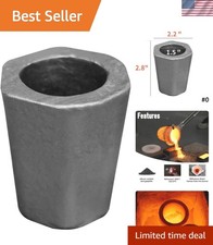 Brand New High Temp Silicon Carbide Graphite Crucible 0.5KG