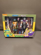 NECA TMNT Cartoon Leonardo vs. Shredder Figure 2 Pack NEW Target Exclusive