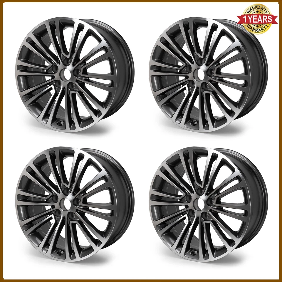 4x全新18英寸x8英寸合金替换轮圈2017-2024适用于宝马530i 540i 530e 540D — 第 2/4 张图片