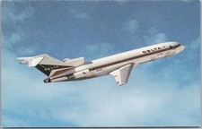 Vintage DELTA AIR LINES Advertising Postcard "The Wide-Ride BOEING 727" Unused