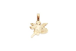 Authentic Gold Plated Sterling Silver 925 Cupid Pendant