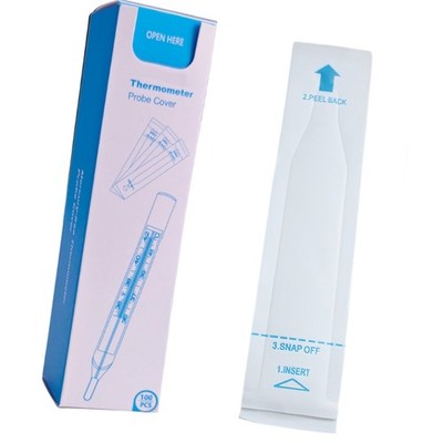 100Pcs Disposable Thermometers Covers Ideal For Accurate Temperature Check