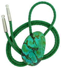 111.15 Carat Spiderweb Turquoise Cabochon Cab Bolo Tie T2MA41OTH/1124