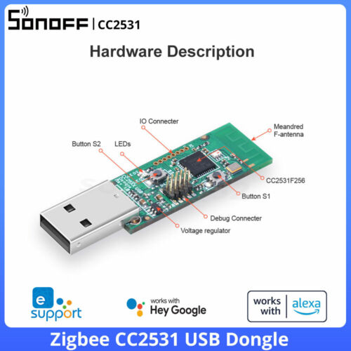Sonoff Zigbee CC2531 USB Dongle Interface Dongle Module Packet Protocol Analyzer - Afbeelding 1 van 9