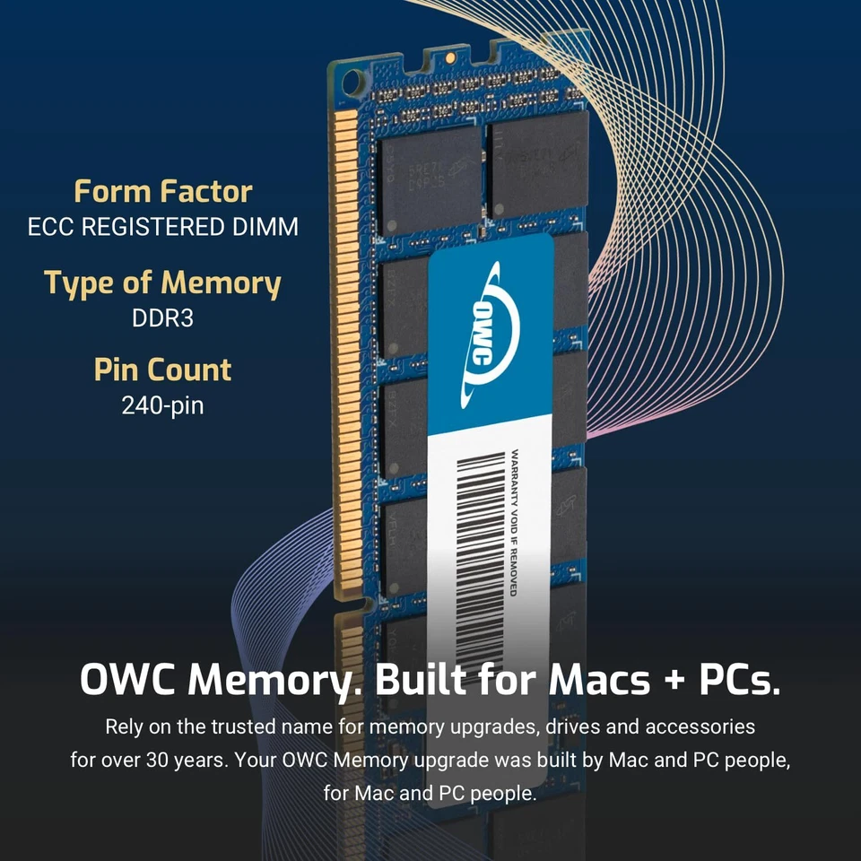OWC 48GB (6x8GB) ECC Reg Memory RAM for 2009-2012 Mac Pro Nehalem & Westmere - Image 3 of 4