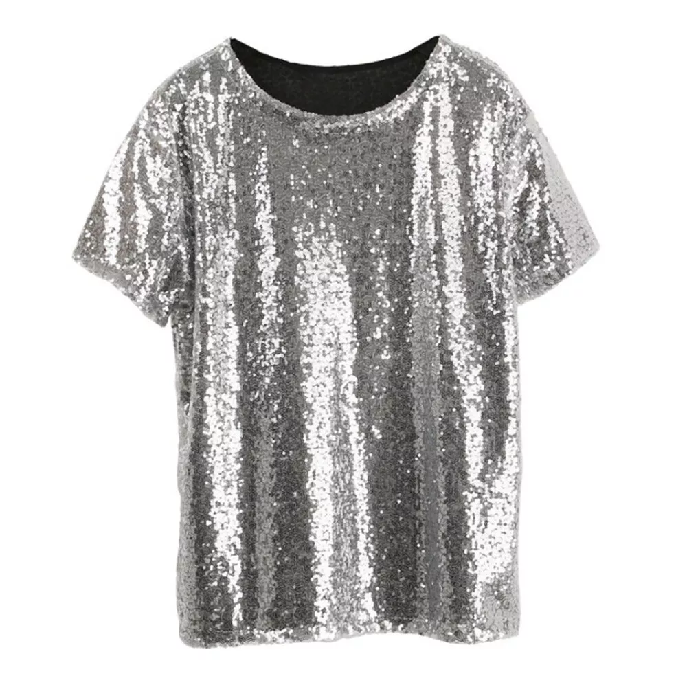 T shirt paillette homme sale