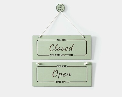Personalisiertes Open Closed Schild | Ladenladen Salon Open Schild | Back in 5 Schild