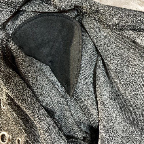 Misook Strickjacke Staubtuch Gr. 0X grau lang vorne offen Ösen Details - Bild 7 von 10
