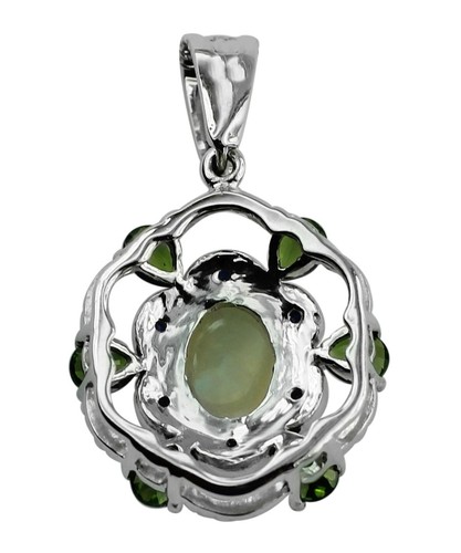Wedding Gift For Her 925 Sterling Silver Ethiopian Opal Gemstone Jewelry Pendant - Picture 5 of 5