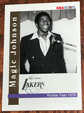 1992-93 NBA HOOPS BASKETBALL MAGIC JOHNSON RETIREMENT NR-MINT-MINT CARD-AGT421