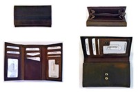 Alassio GeldböRse Damen-GeldböRse Geldbeutel Brieftasche Portemonnaie Leder