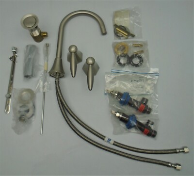 Davinci Oceana Wide Set Lavatory Faucet OCE100ASN Satin Nickel NIB #BR115