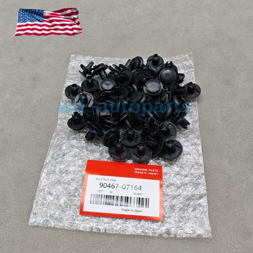 100pc Fender Splash Shield Clips Push Pin Fastener Retainer Fit - Foto 2