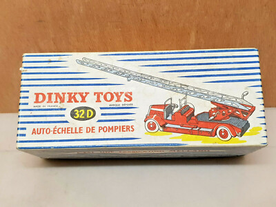 Boîte Vide Dinky Toys 32D – Auto-échelle De Pompier Delahaye, Origine France