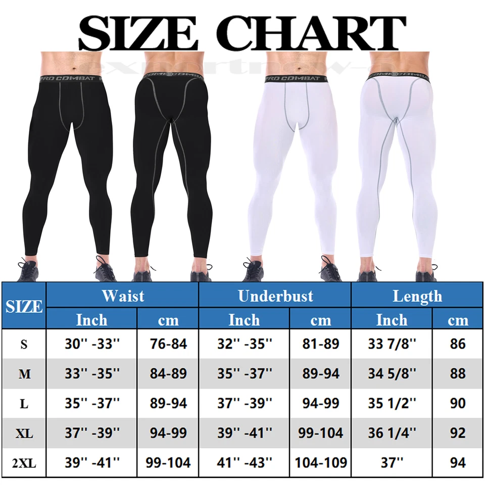 Hombres Pantalones de Compresión Térmicos Apretados Base Bajo Capa Entrenamiento Leggings Gimnasio Deportes Foto 2 de 4