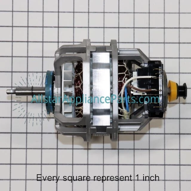 Motor de accionamiento de tambor para secadora LG con polea 4681EL1008A Foto 2 de 4