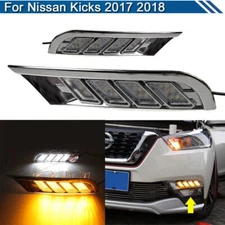 Daytime Running Lights LED DRL Fog Lamp Replacement Bumper For Nissan Kicks