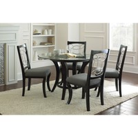 Steve Silver Cayman Side Chairs - Black - Set Of 2, Gray, Set Of 2 on sale Steve Silver Cayman Side Chairs - Black - Set Of 2, Gray, Set Of 2 on sale
