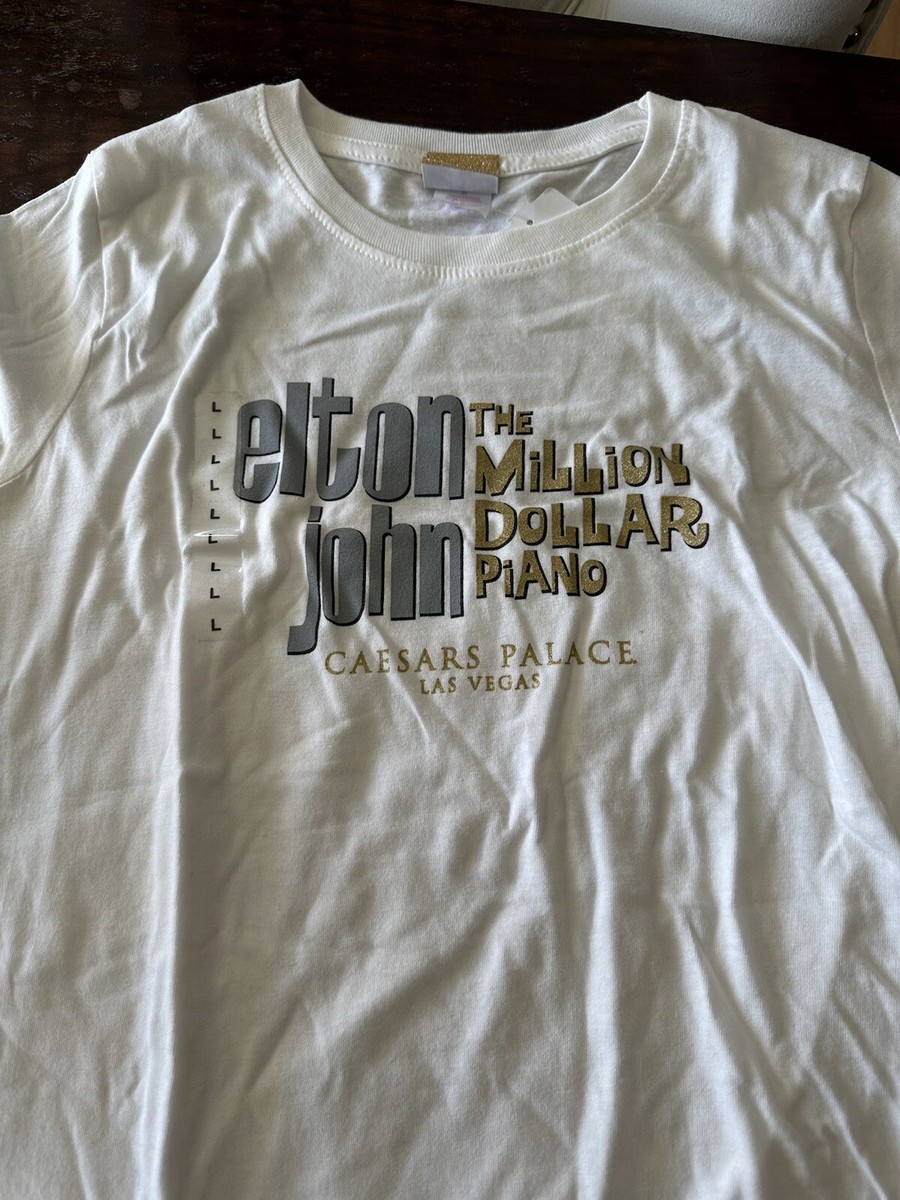 Elton John The Million Dollar Piano T-Shirt - Large - New With