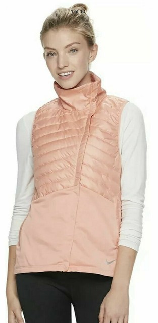 Womens Nike Essential Filled Running Vest Therma Pink Quartz XL Bv3886 for sale online | eBay