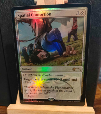 Spatial Contortion FOIL - FNM Promo (Friday Night Magic) - NM (siehe Bilder) MTG
