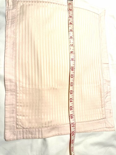 2 fundas de almohada Quagliotti Italia rosa a rayas 100 % algodón 14x17 inserción talla 14x10 - Imagen 6 de 10