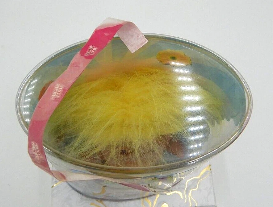 Girl in Yellow Felt Outfit- 5" DAM Troll Doll - NEW IN CONTAINER - 2005 - Image 3 of 4