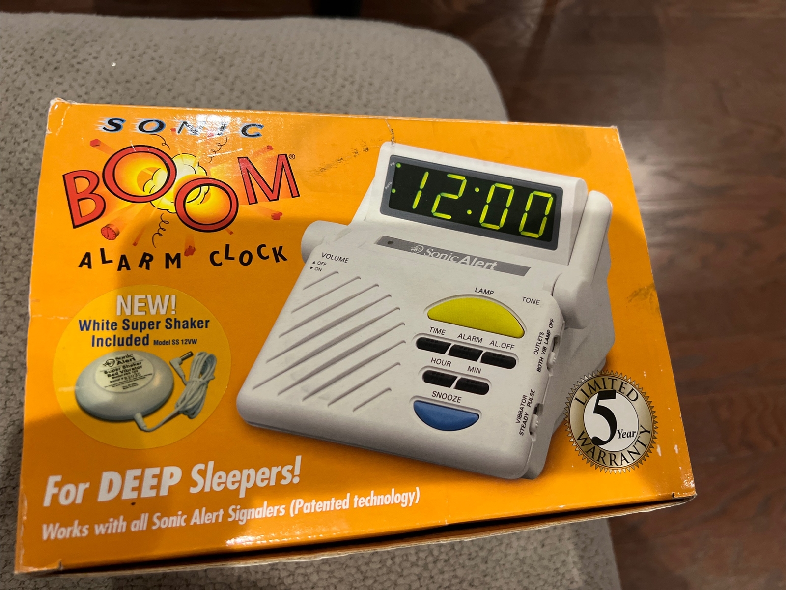 The Sonic Boom Alarm Clock with Super Shaker SB1000 eBay